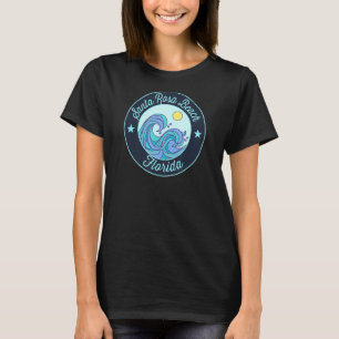 T-shirt Père Noël Rosa Beach Fl Florida Souvenir Surf naut