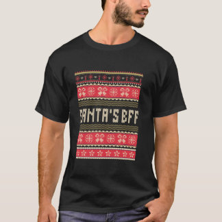 T-shirt Père Noël s BFF drôle laide de Noël moche