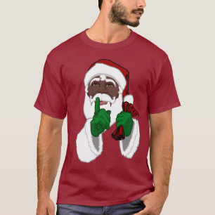 T-shirt père Noël Shirts African American Santa Cl