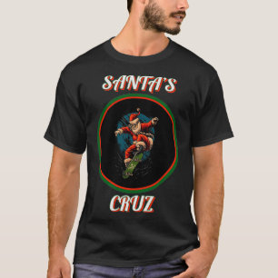 T-shirt Père Noël Skateboard Noël Santas Cruz