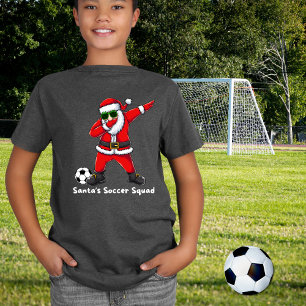 T-shirt Père Noël Soccer Squad Dabbing Père Noël Christmas