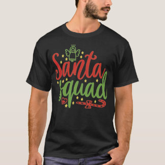 T-shirt Père Noël Squad Christmas Design animal africain -