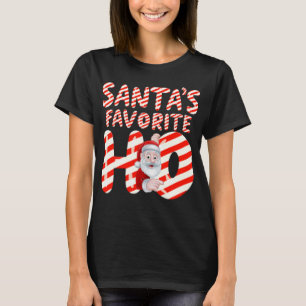 T-shirt Père Noël Sucre de canne à houille favori