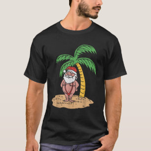 T-shirt Père Noël Summer maillot de bain drôle Noël en Jui