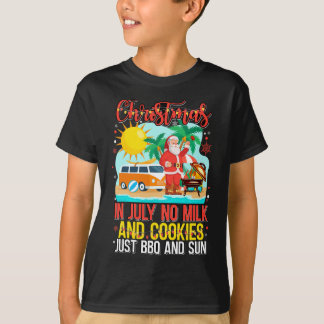 T-shirt Père Noël sur la plage - Noël en juillet