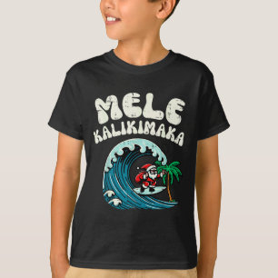 T-shirt Père Noël Surf Noël Santa Mele Kalikimaka Xmas Hom
