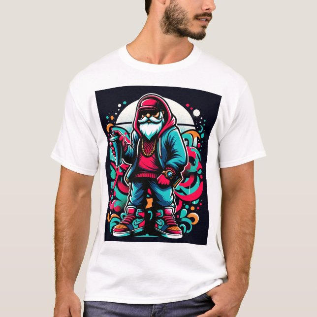 T-shirt Père Noël urbaine (Devant)