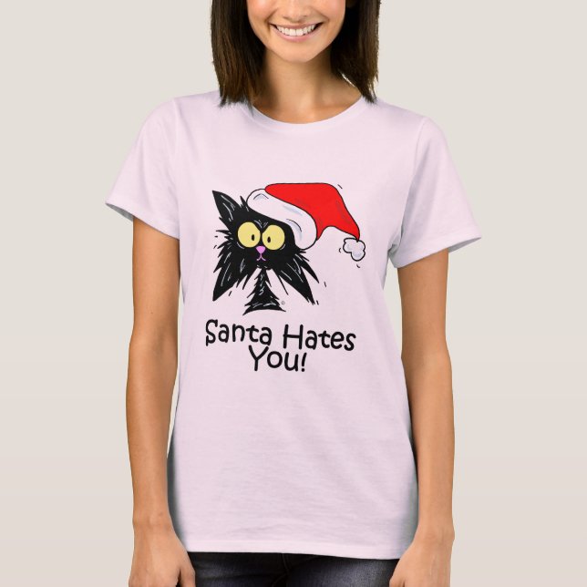 T-shirt Père Noël vous déteste (Devant)
