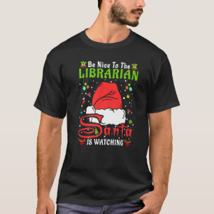 T-shirt Père Noël Xmas Pajamas Soyez Gentils Avec Le Bibli
