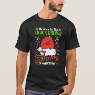 T-shirt Père Noël Xmas Pajamas Soyez Gentils Avec Le Chr C