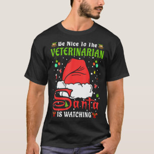 T-shirt Père Noël Xmas Pajamas Soyez Gentils Avec Le Chr V