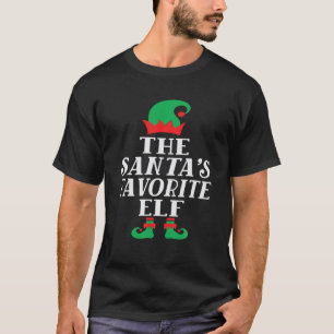 T-shirt Père Noël's Favori Elf Family Matching Group Chris