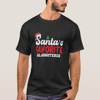 T-shirt Père Noël's Favori Slaugher Noël Pyjamas Swe