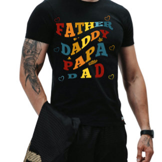 T-shirt Père occidental rétro, papa, papa
