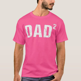 T-shirt Père père père carré père de deux