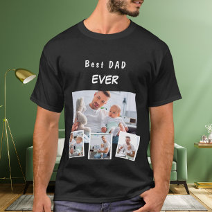 T-shirt Père père père famille photo collage