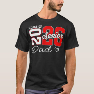 T-shirt Père père père père 2026 Fier papa classe de 2026