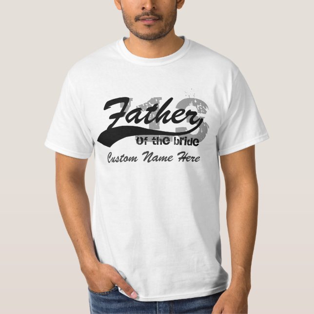 T-shirt Père personnalisé de nom et d'année de la chemise (Devant)