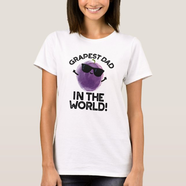 T-shirt Père Raisin Dans Le Monde Drôle Fruit Pun (Devant)