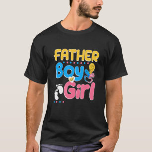 T-shirt Père rose ou bleu vous aime meilleur papa jamais p