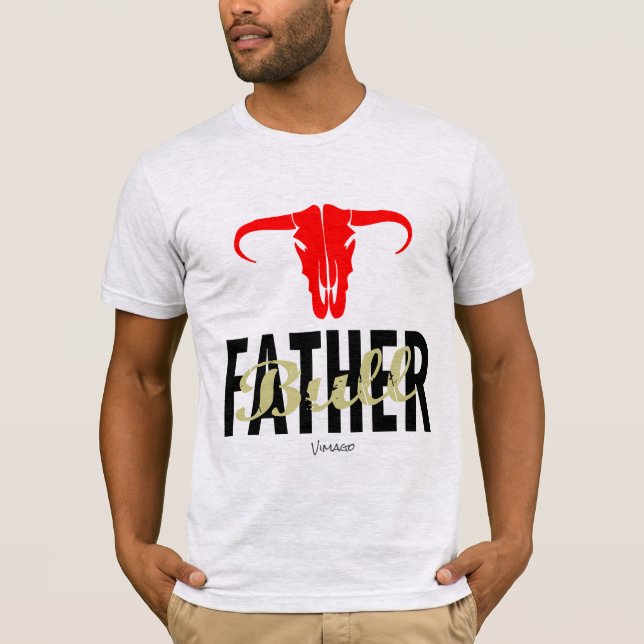 T-shirt Père Taureau par VIMAGO (Devant)