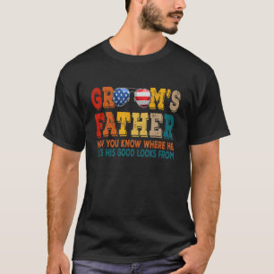 T-shirt Père Vintage Père de Groom Weddin