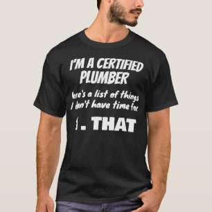 T-shirt Pères HVAC de serpent à plomberie certifiée