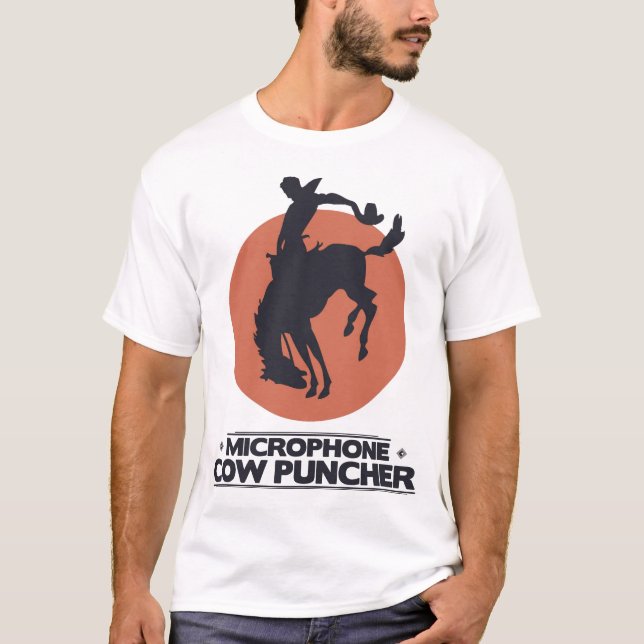T-shirt Perforateur de vache à microphone (Devant)