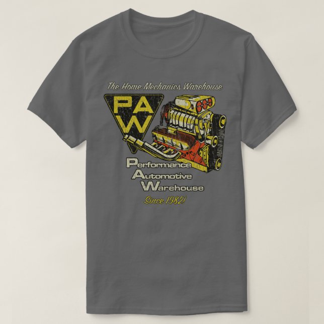 T-shirt Performance automobile Muscle Entrepôt automobile  (Design devant)