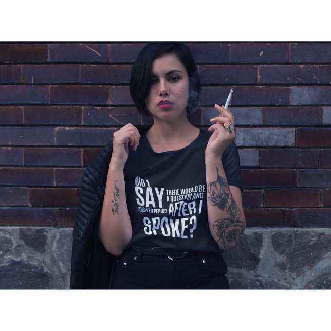 T-shirt Période de questions et réponses après que j'ai pa (Créateur téléchargé)