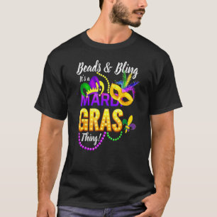 T-shirt Perles et Bling C'est une chose de Mardi Gras La N