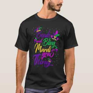 T-shirt Perles Et Laver Son Mardi Gras Masquade