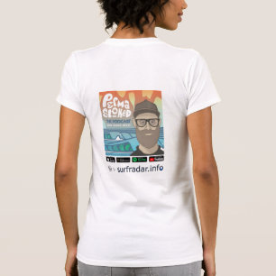 T-shirt Permastoked + surfradar.info, femmes