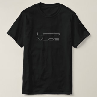 T-shirt Permet à Vlog Word Text Minimaliste Personnaliser