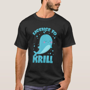 T-shirt Permis de jeu de baleines à Krill