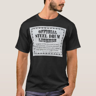 T-shirt Permis de tambour métallique