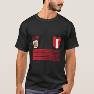 T-shirt Pérou Football Jersey 2020 Pérou Football
