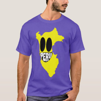 T-shirt Pérou Grinning Pérou Happy Smirking Face