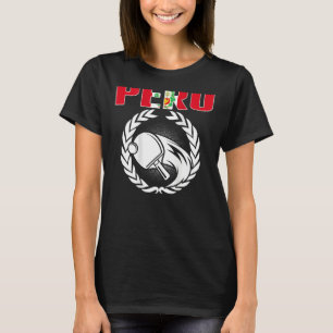 T-shirt Pérou Ping Pong Peruvien Table Tennis Team Soutien