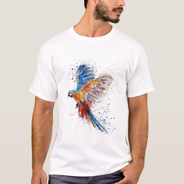 T-shirt perroquet (Devant)
