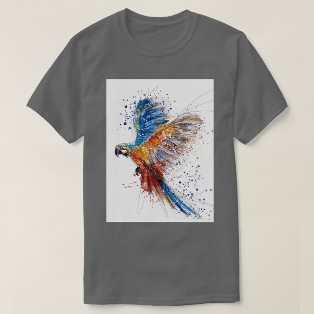 T-shirt perroquet 80 2 (Design devant)