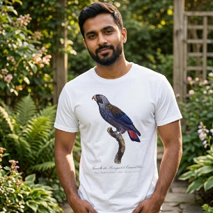 T-shirt Perroquet à Camail bleu / Perroquet sombre 