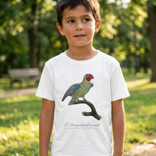 T-shirt Perroquet à joues rouges mâle / Perruche à joues r