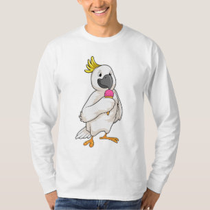 T-shirt Perroquet avec crème glacée gaufre