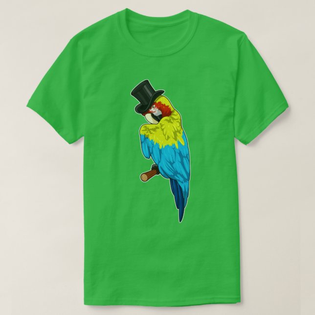 T-shirt Perroquet avec cylindre (Design devant)