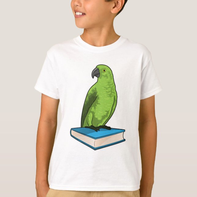 T-shirt Perroquet avec livre (Devant)