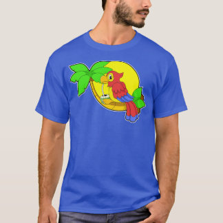 T-shirt Perroquet avec noix de coco