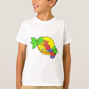 T-shirt Perroquet avec noix de coco