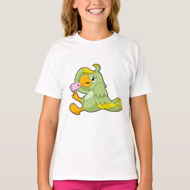 T-shirt Perroquet avec thermomètre clinique (Devant)