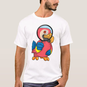 T-shirt Perroquet avec verre de nivellement